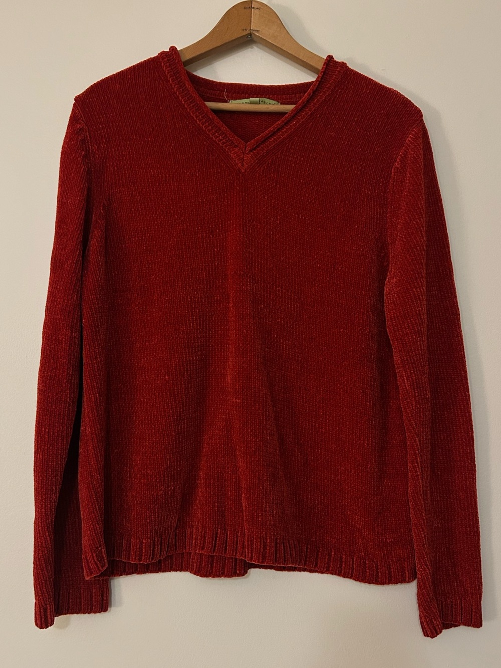 Red Chenille Sweater